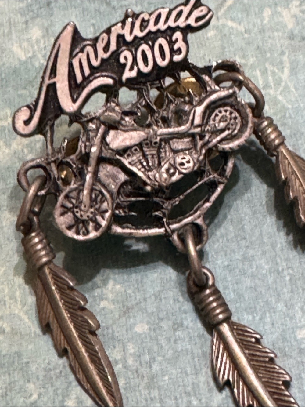 VINTAGE 2003 AMERICADE MOTORCYCLE RALLY PIN - Picture 4 of 10